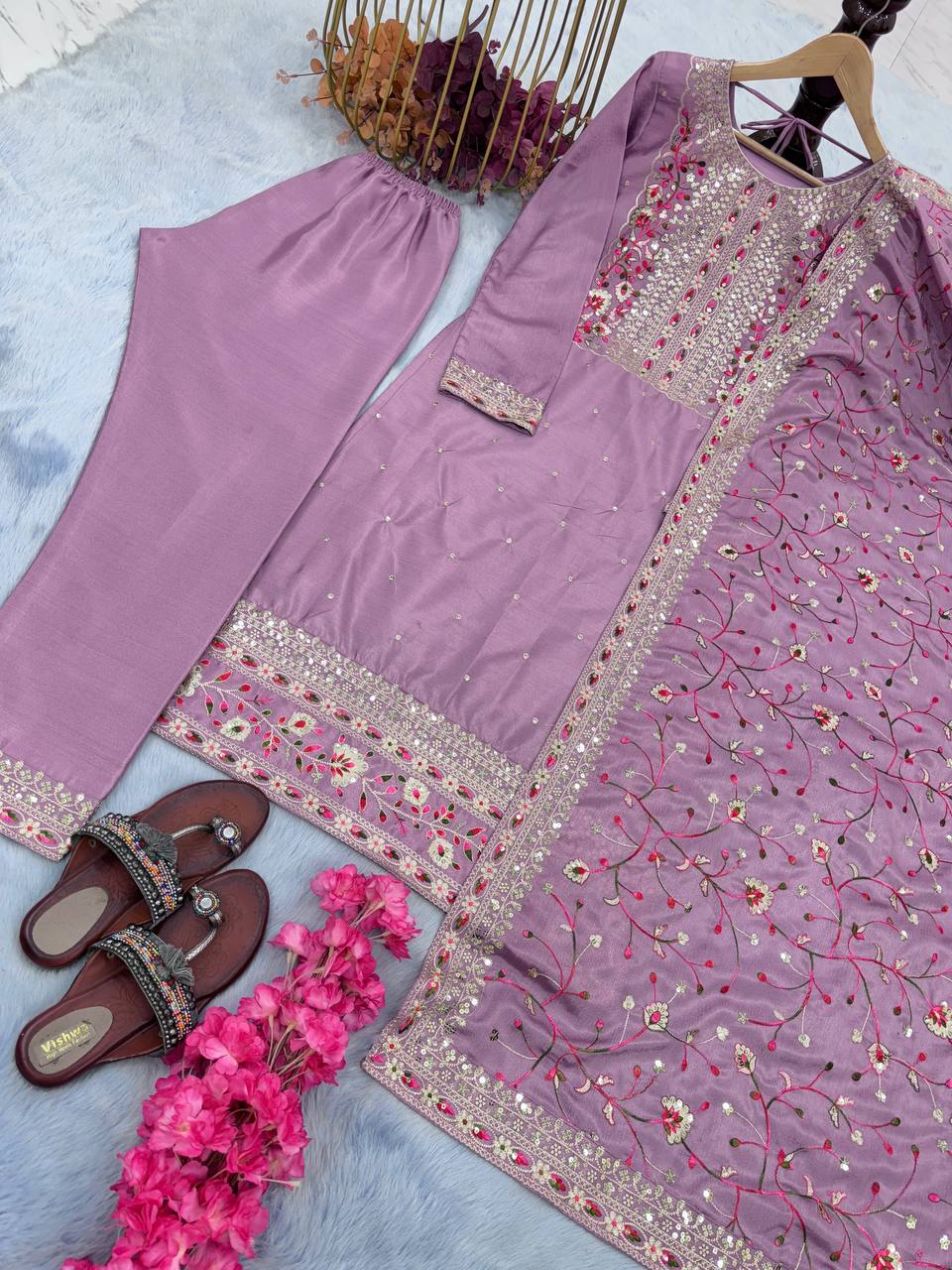 Ready To Wear Silk Partywear Salwar Suit, Wedding Dress For Women