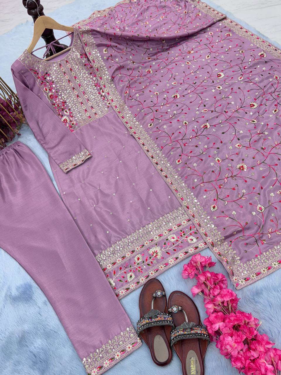 Ready To Wear Silk Partywear Salwar Suit, Wedding Dress For Women