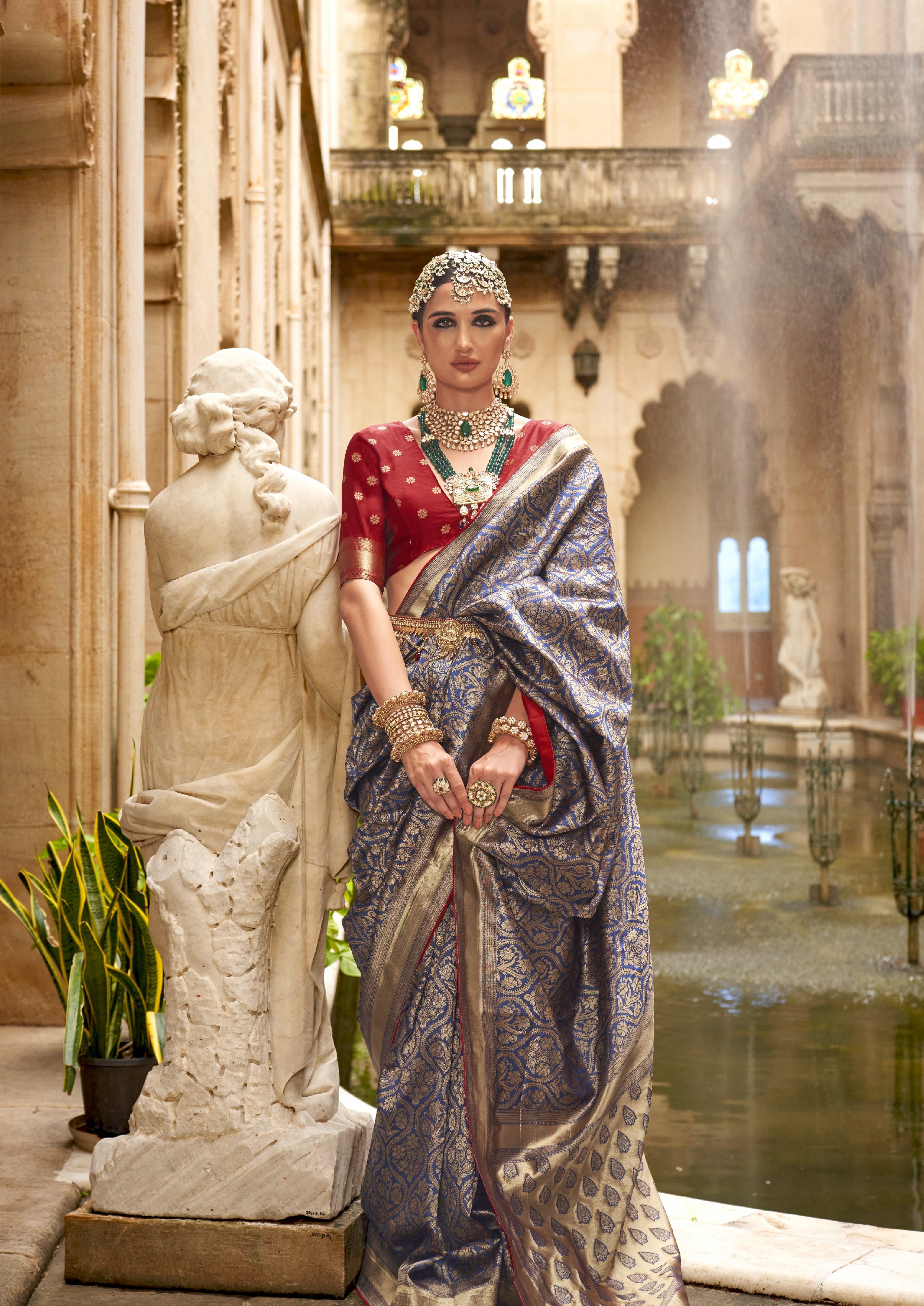 Banarasi Silk With Super Magnum Finish Heavy Saree