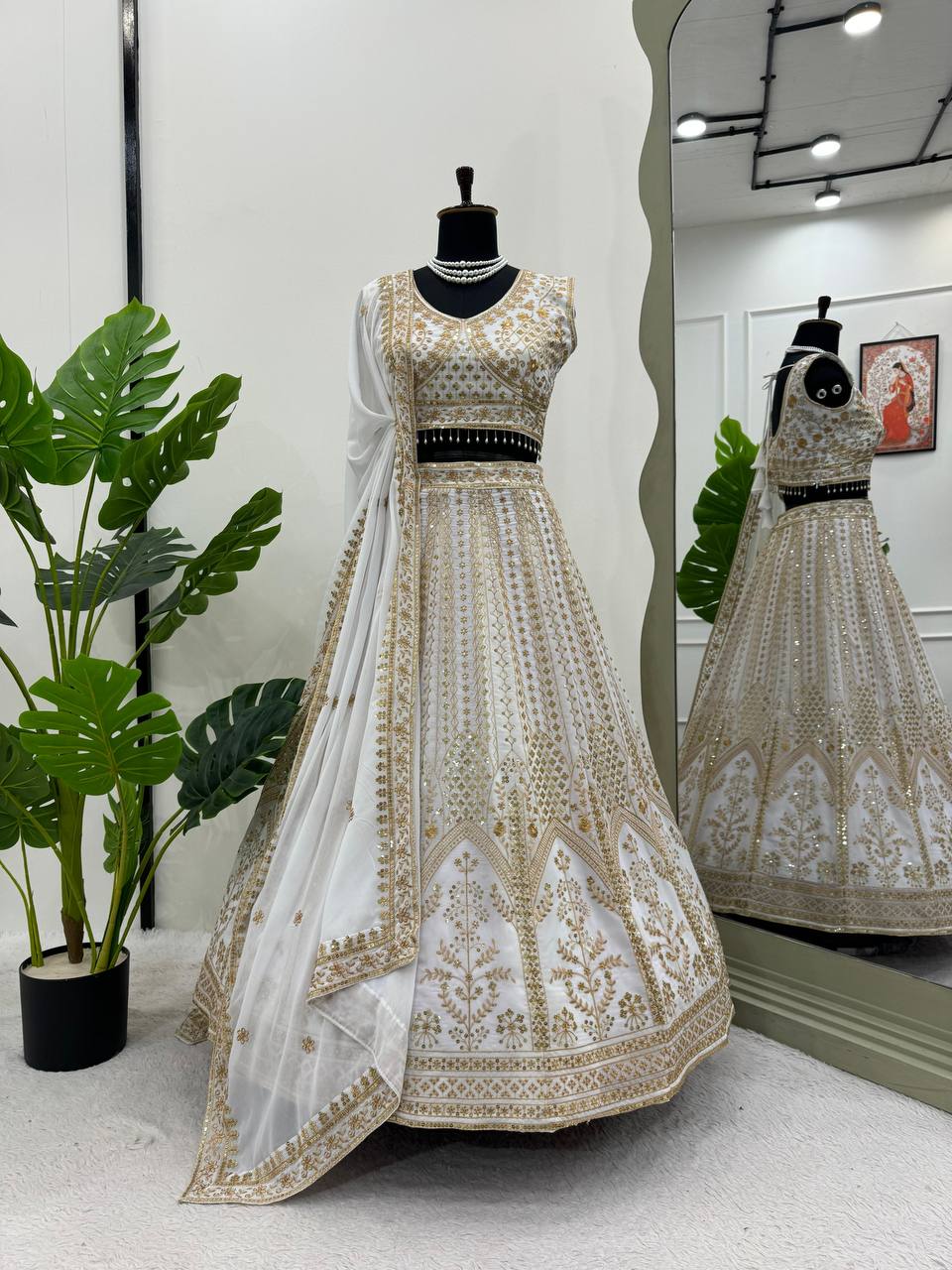 Georgette embroidery Lehenga Choli for Wedding Outfit