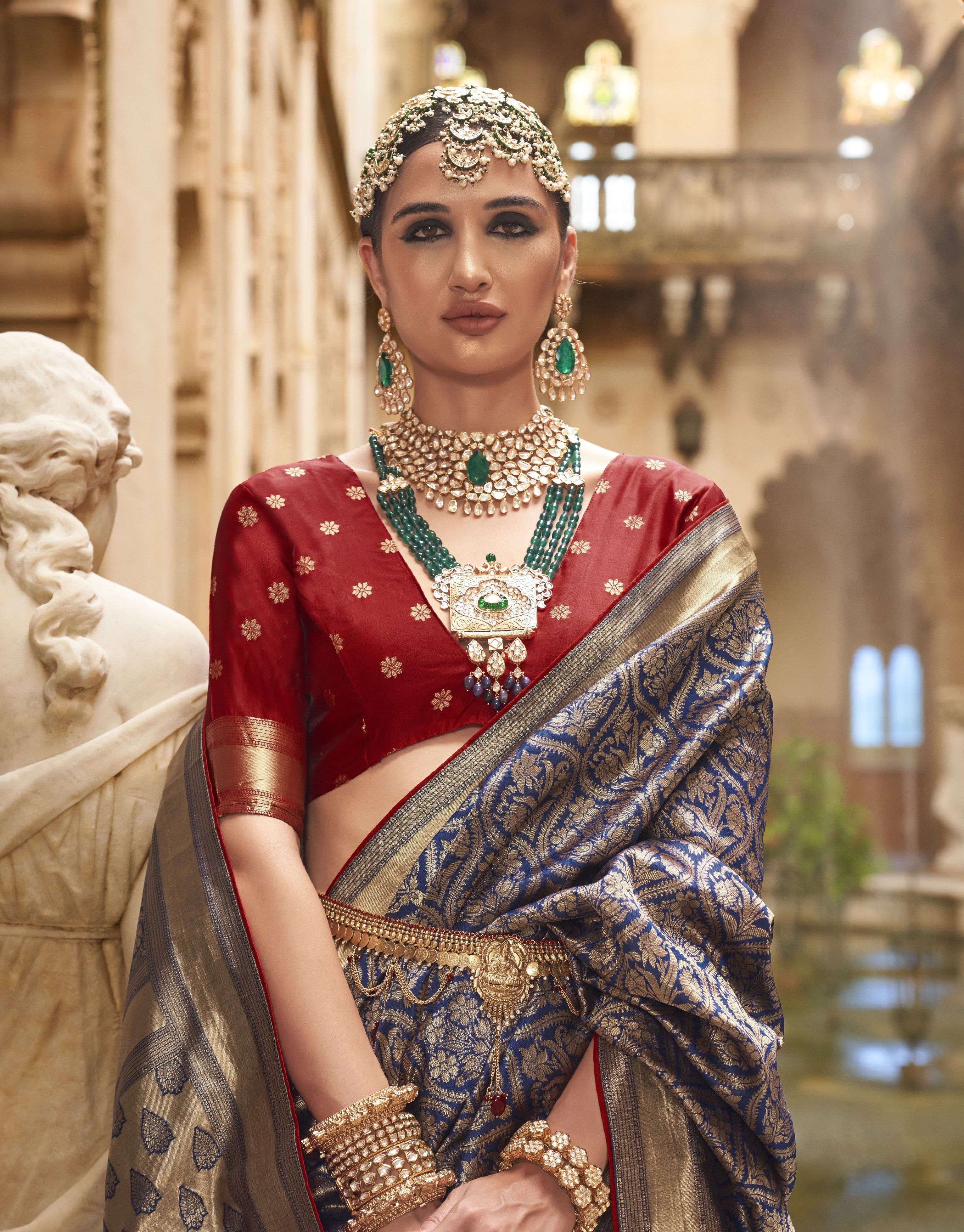 Banarasi Silk With Super Magnum Finish Heavy Saree