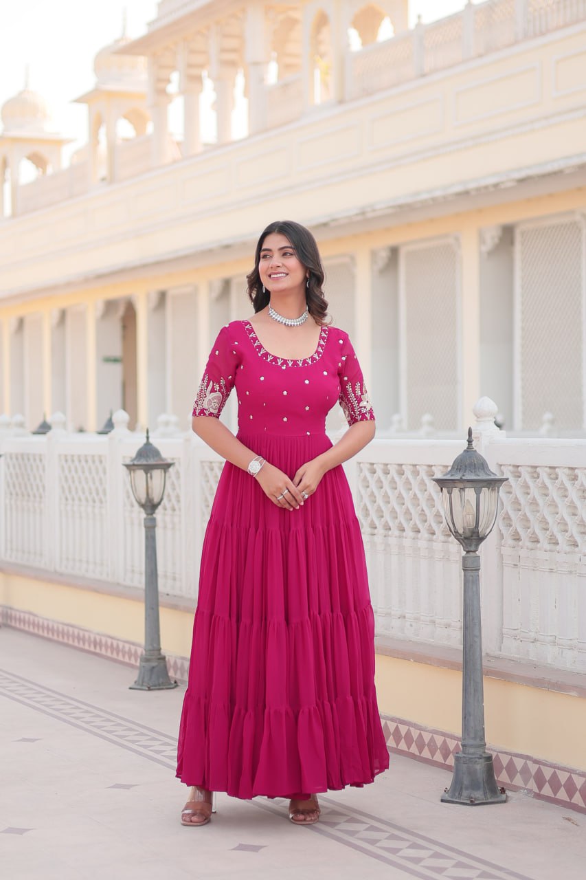 Pink Anarkali Suit for Women