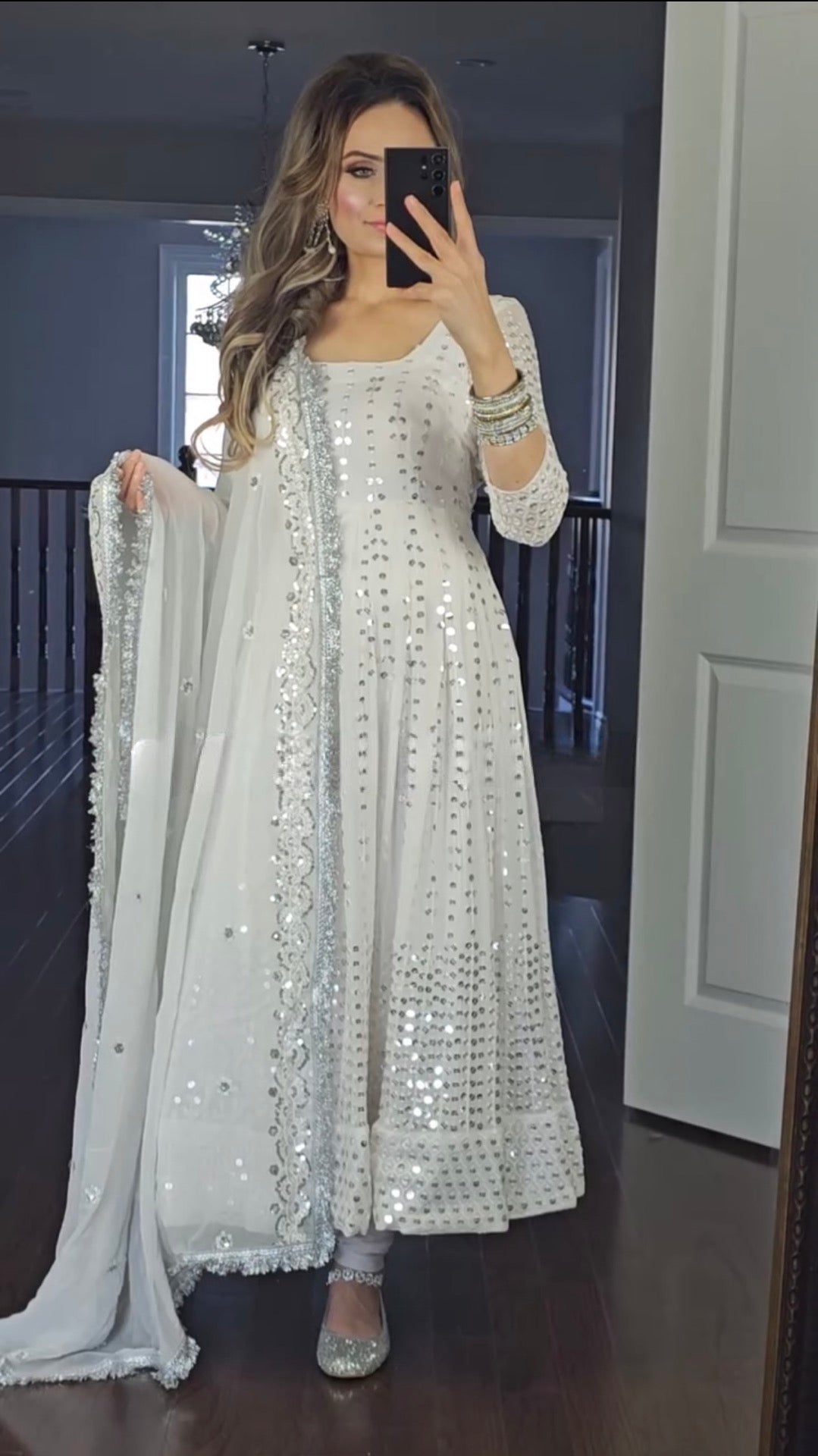 Latest Designer Georgette with Embroidery Work Anarkali Suit