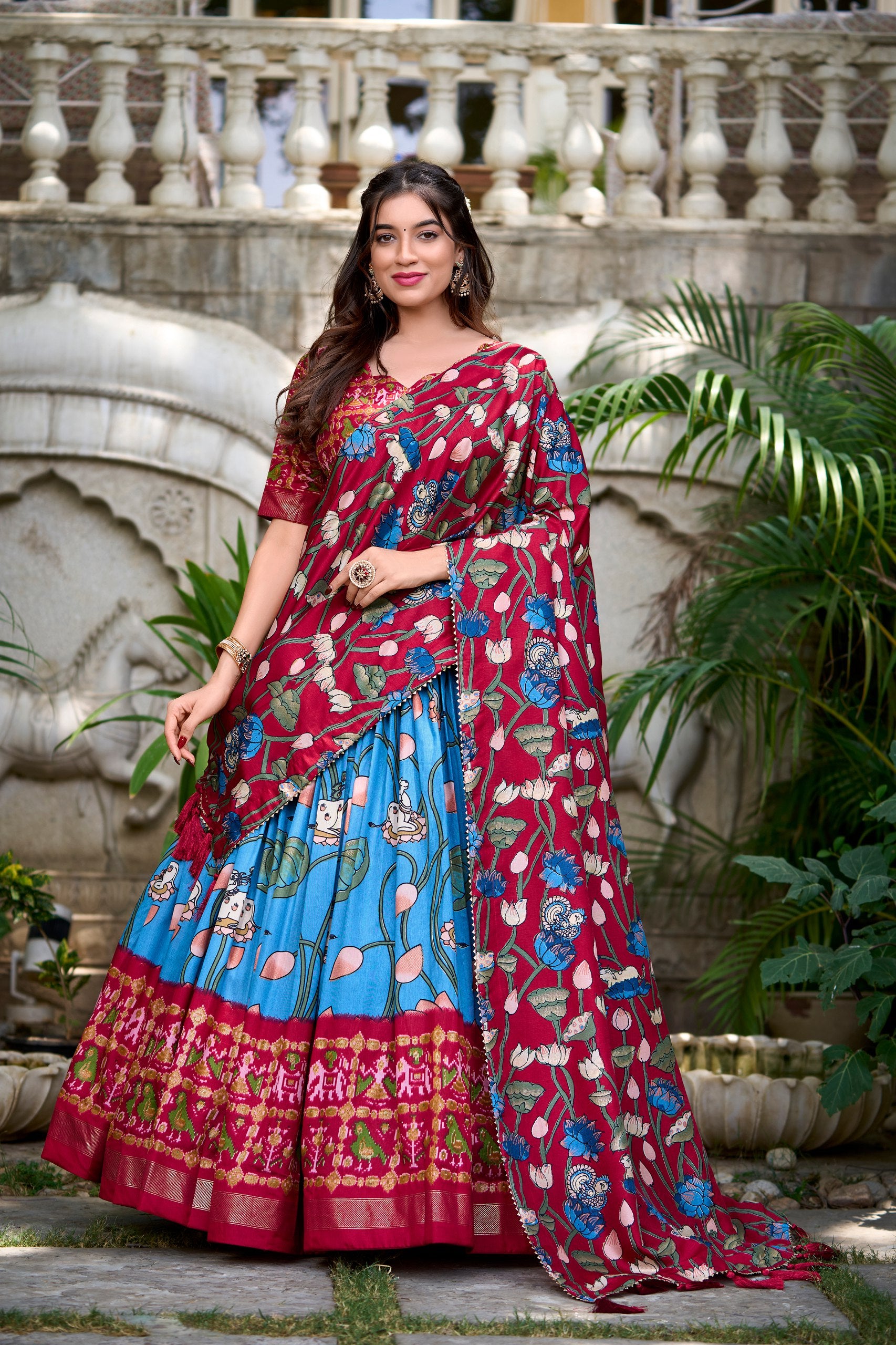 Tussar Silk Lehenga Choli for Mom