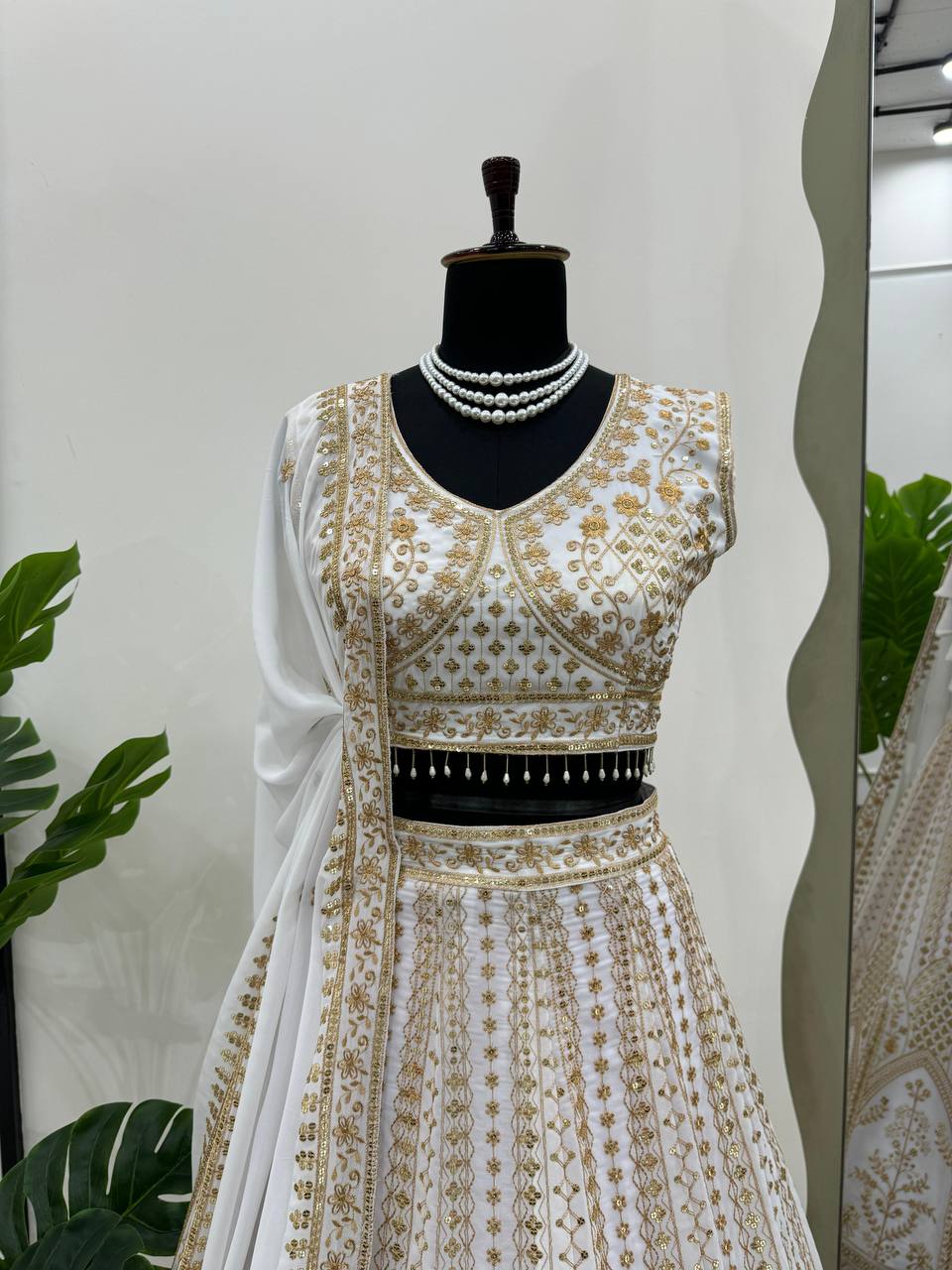 Georgette embroidery Lehenga Choli for Wedding Outfit