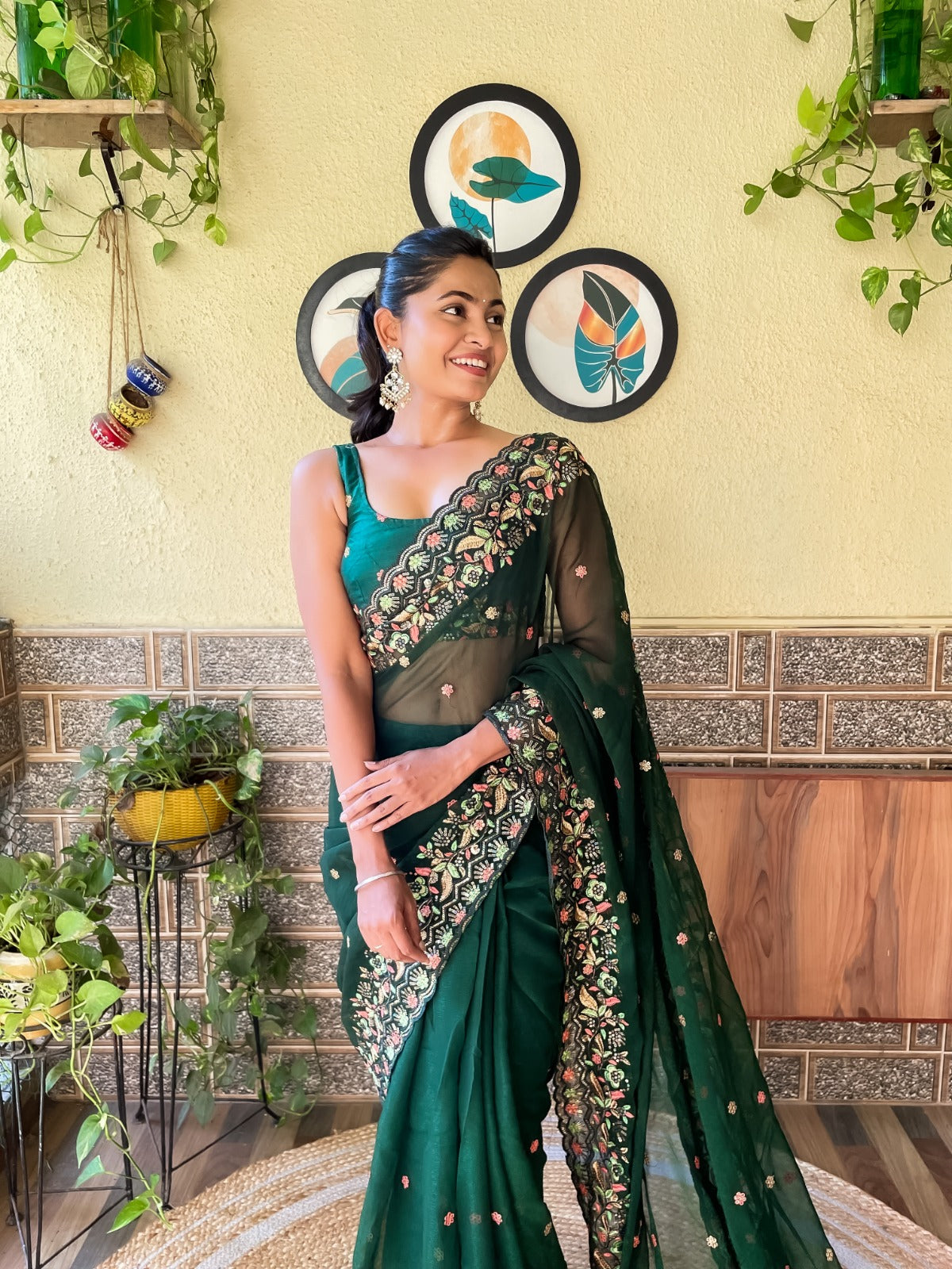 Designer Shimmer Silk Saree With Exquisite Work, Festive & Indian wear Saree For Women