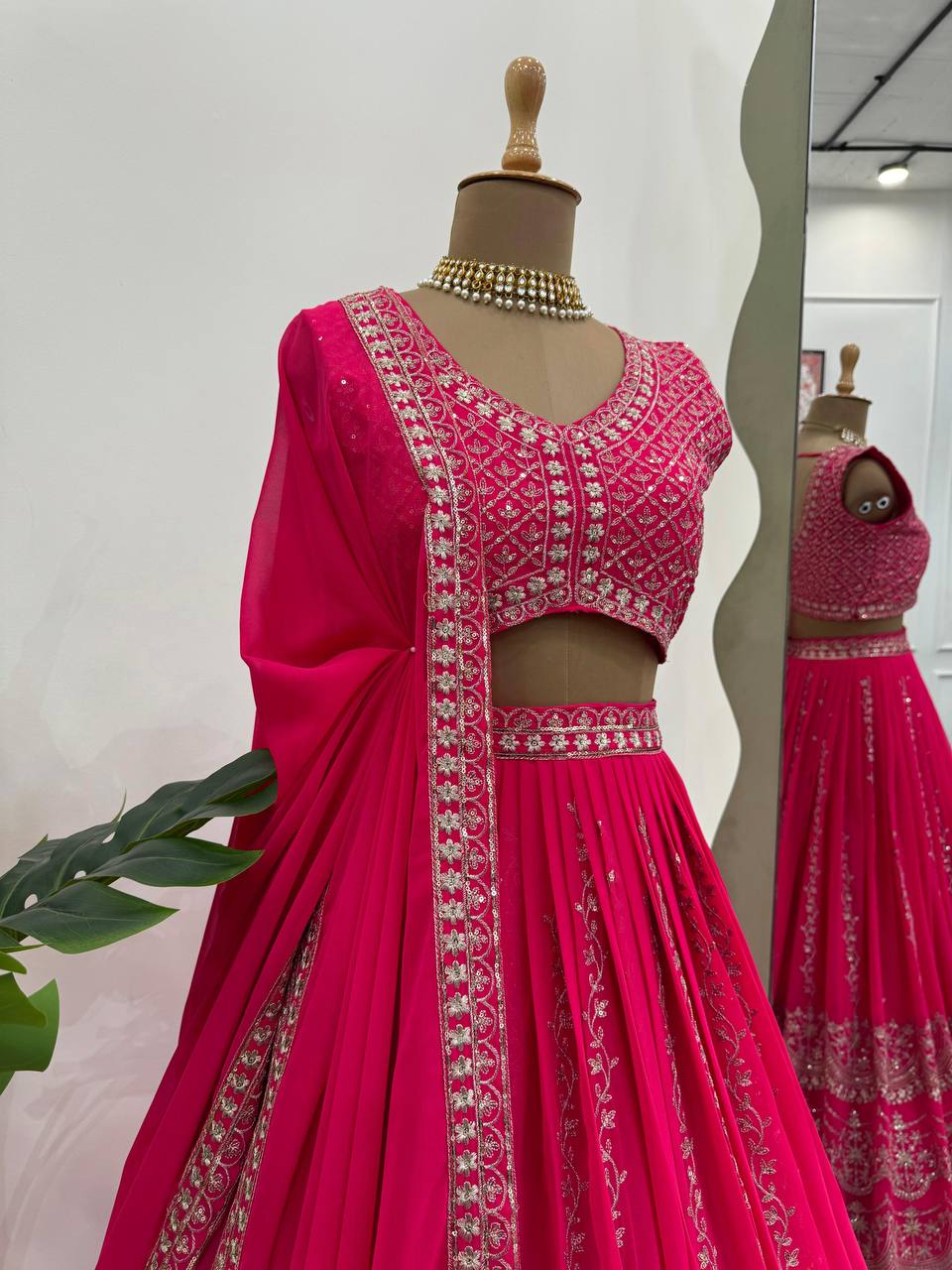 Pink Lehenga Choli for Wedding Occasion