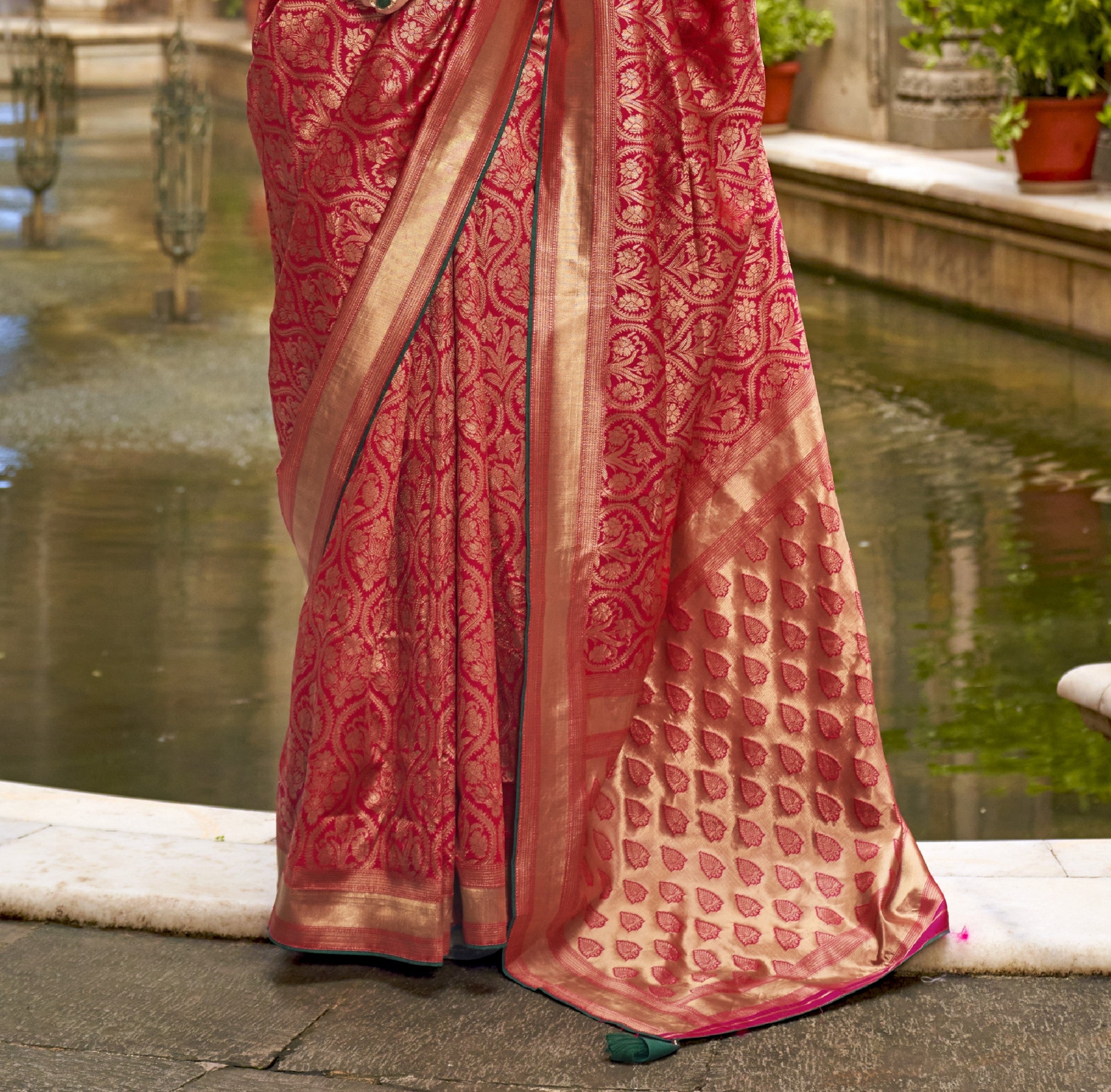 Festive Wear B.C.P Silk Banarasi Saree With Matching Blouse