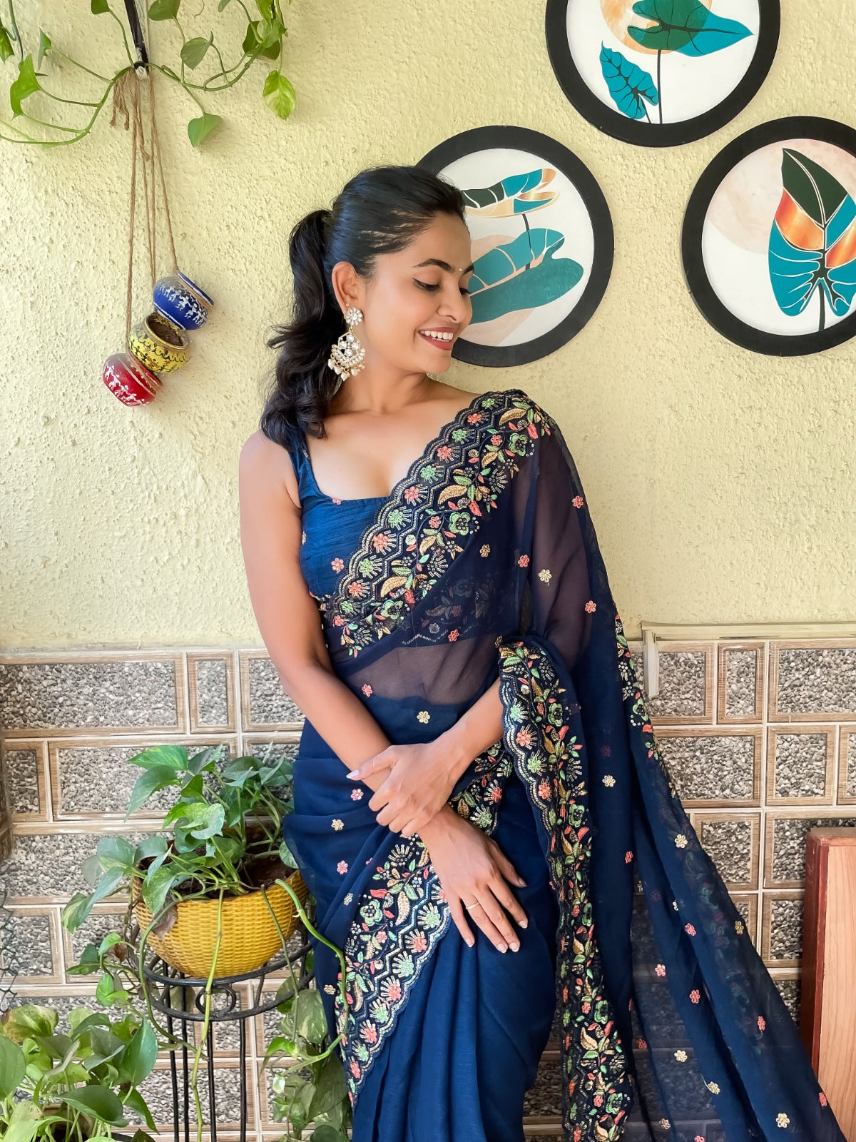 Designer Shimmer Silk Saree With Exquisite Work, Festive & Indian wear Saree For Women