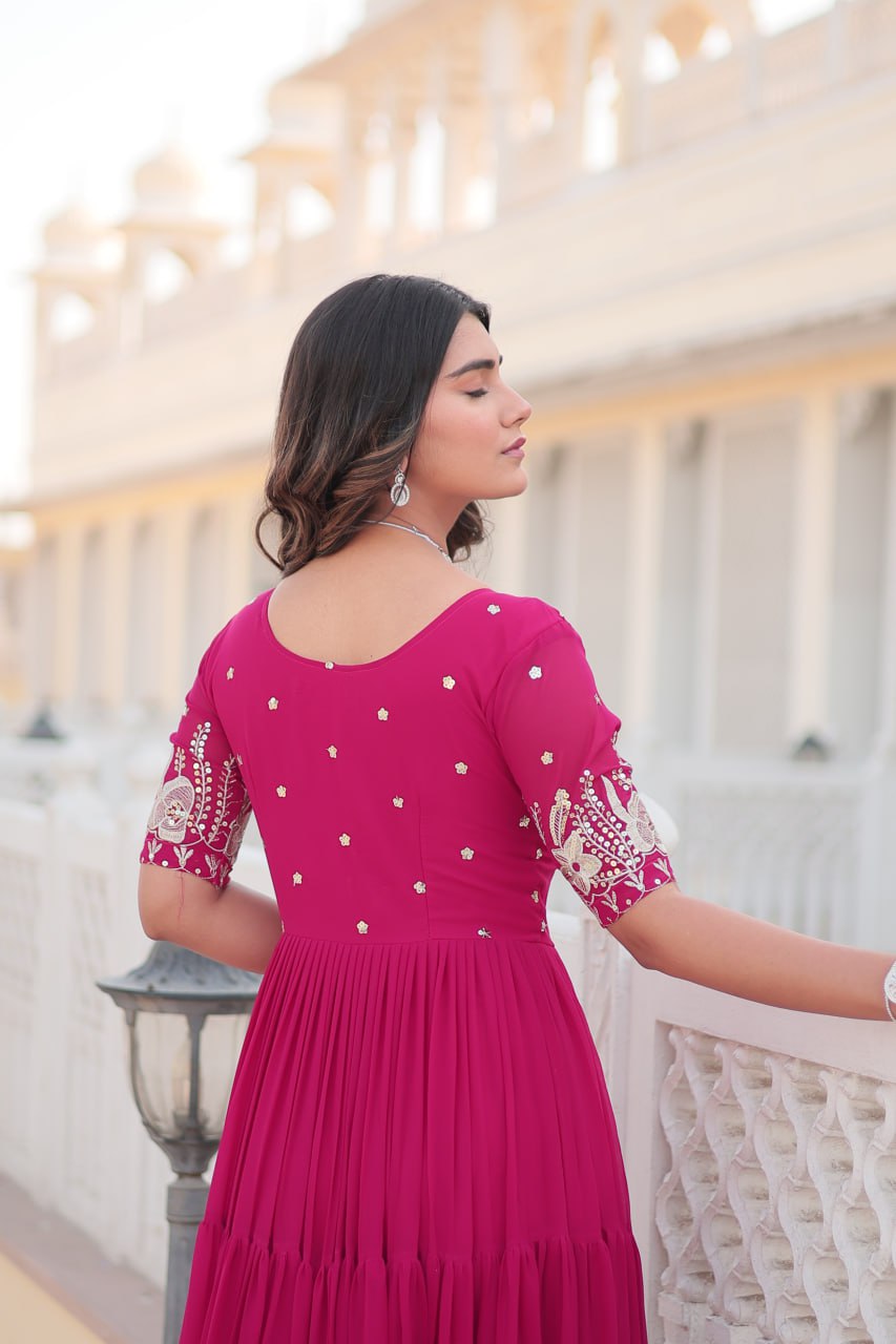 Pink Anarkali Suit for Women