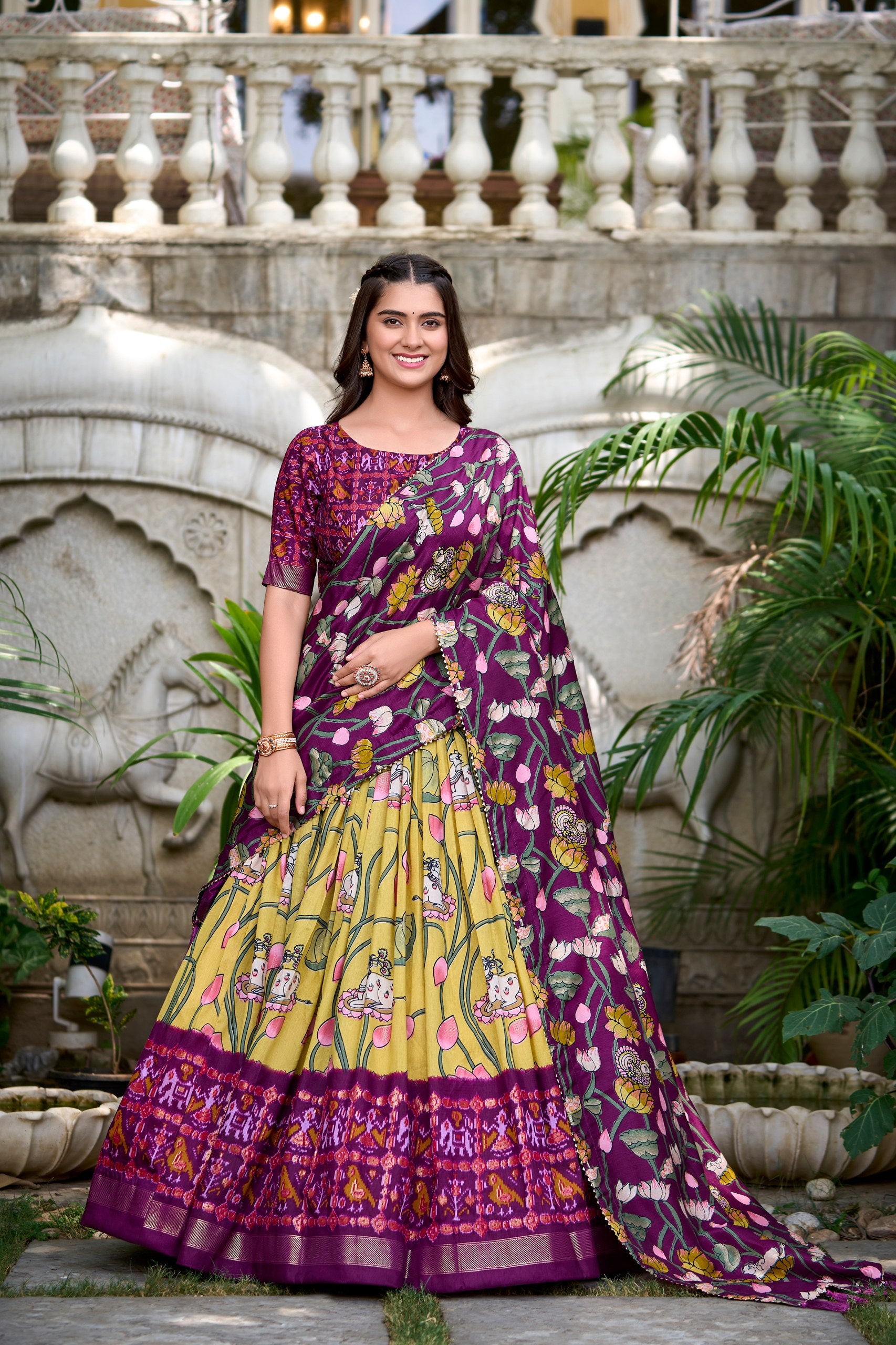 Tussar Silk Lehenga Choli for Mom